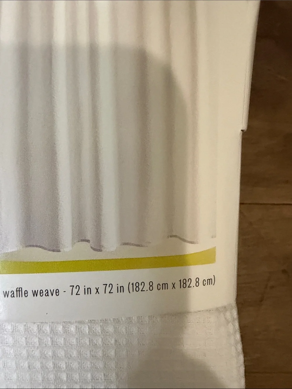 Room Essentials White Waffle Weave Shower Curtain - Textured Fabric
